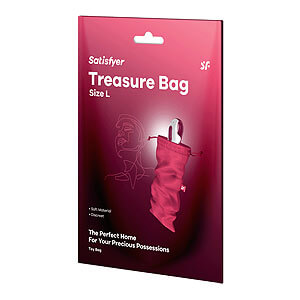 Satisfyer Treasure Bag L (Pink), ochranný pytlík na skladování hraček