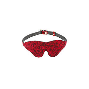 Liebe Seele Ukiyo-e Luxury Blindfold (Red Rosy), kožená maska přes oči