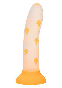 CalExotics Glow In The Dark Stick Mushroom (Orange), dildo s přísavkou