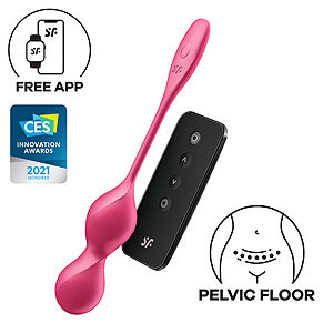 Satisfyer Love Birds 2 APP (Red), vibrační vaginální kuličky