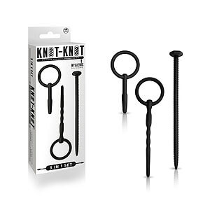 NMC Knot-Knot Urethral Souding Kit 1 (Black), dilatátory penisu