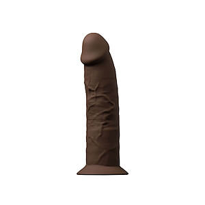 Amorelie UNCOVER Dawn Dildo 15,4 cm (Espresso), super realistické dildo